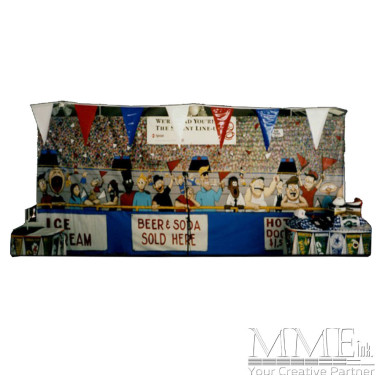 Fans in the Bleachers Backdrop