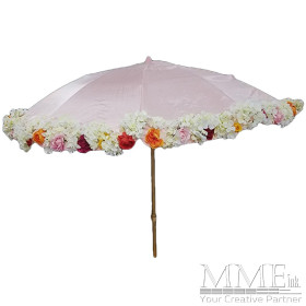 Pink Floral Umbrella