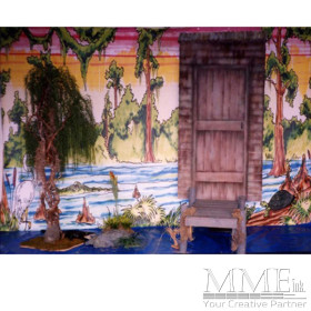 Swamp Shack Scene Backdrop
