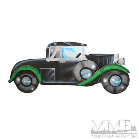 1920's Flat Hand Painted Car