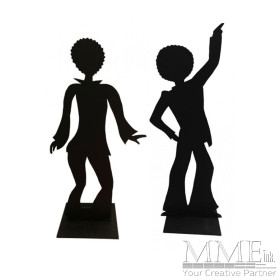 70s Dancing Silhouette