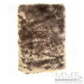 Brown Fur Throw Blanket