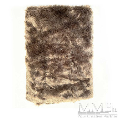Brown Fur Throw Blanket