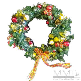Christmas Wreath with Small Bow