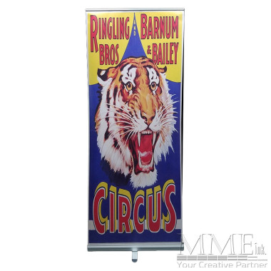 Circus Pop Up Banner with Tiger Head