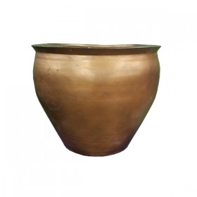Copper Colored Flower Pot