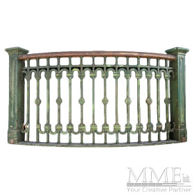 Curved Wooden Fence Section