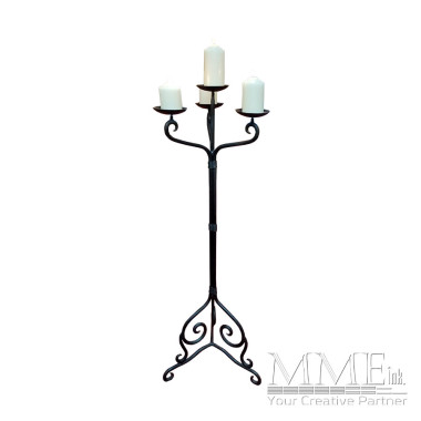 Tall Black Candelabra