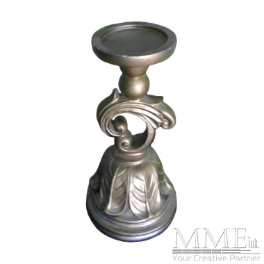 Medium Gold Pillar Candle Holder