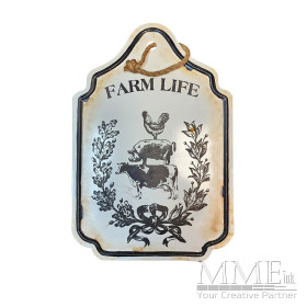 Farm Life Vintage Metal Sign