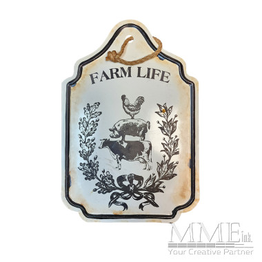 Farm Life Vintage Metal Sign