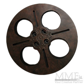 Oversized Rusted Film Reel