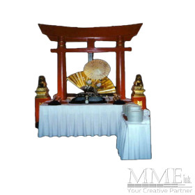 Pagoda Arch with Chinese Lion