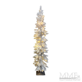 Pre Lit White and Silver Tree