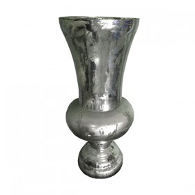 Silver Cracked Vase