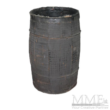 Small Dark Wood Barrel