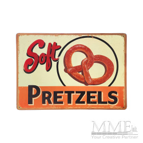 Soft Pretzels Vintage Sign
