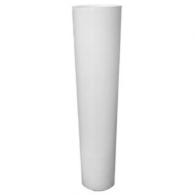 Tall White Glass Cylinder