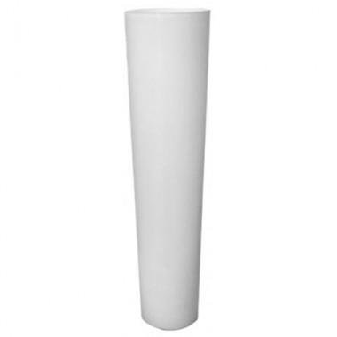 Tall White Glass Cylinder