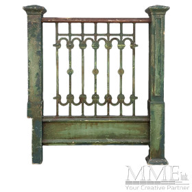 Tall Wooden Fence Section