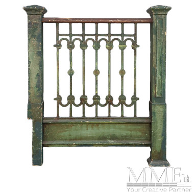 Tall Wooden Fence Section