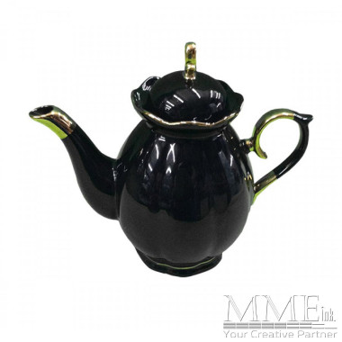 Black and Gold Tea Pot