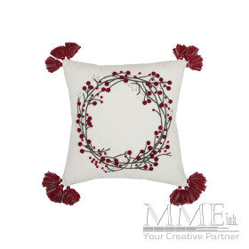 Red Wreath Pillow