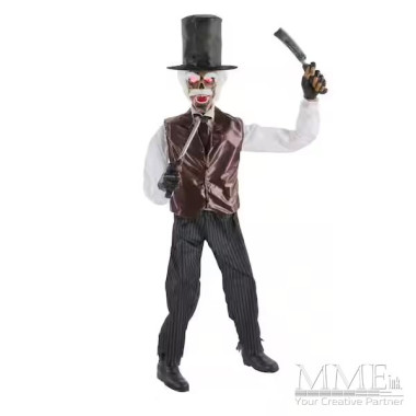 Animated LED Zombie Barber
